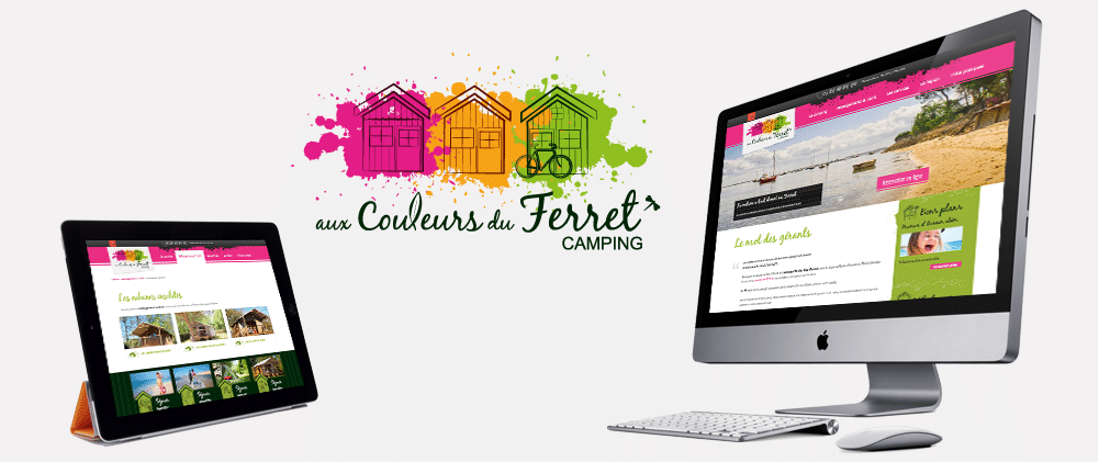 Création du site camping Aux couleurs du Ferret