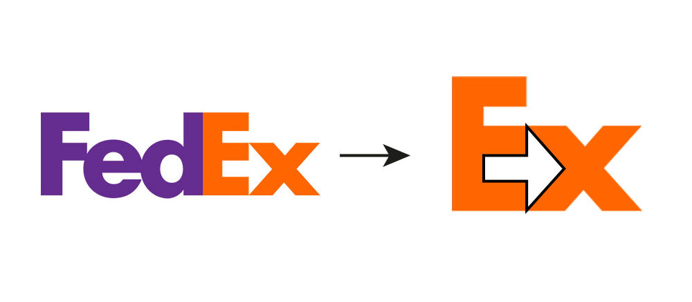 Fedex, explication de la flèche dans le logo